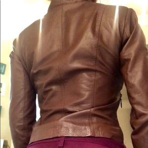 100% genuine leather custom tailored moto jacket
